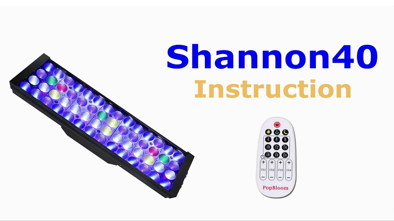 PopBloom Shannon40 Function Instruction
