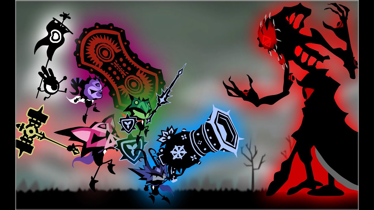 4 Uberheroes vs Arch Pandara [Patapon 3]
