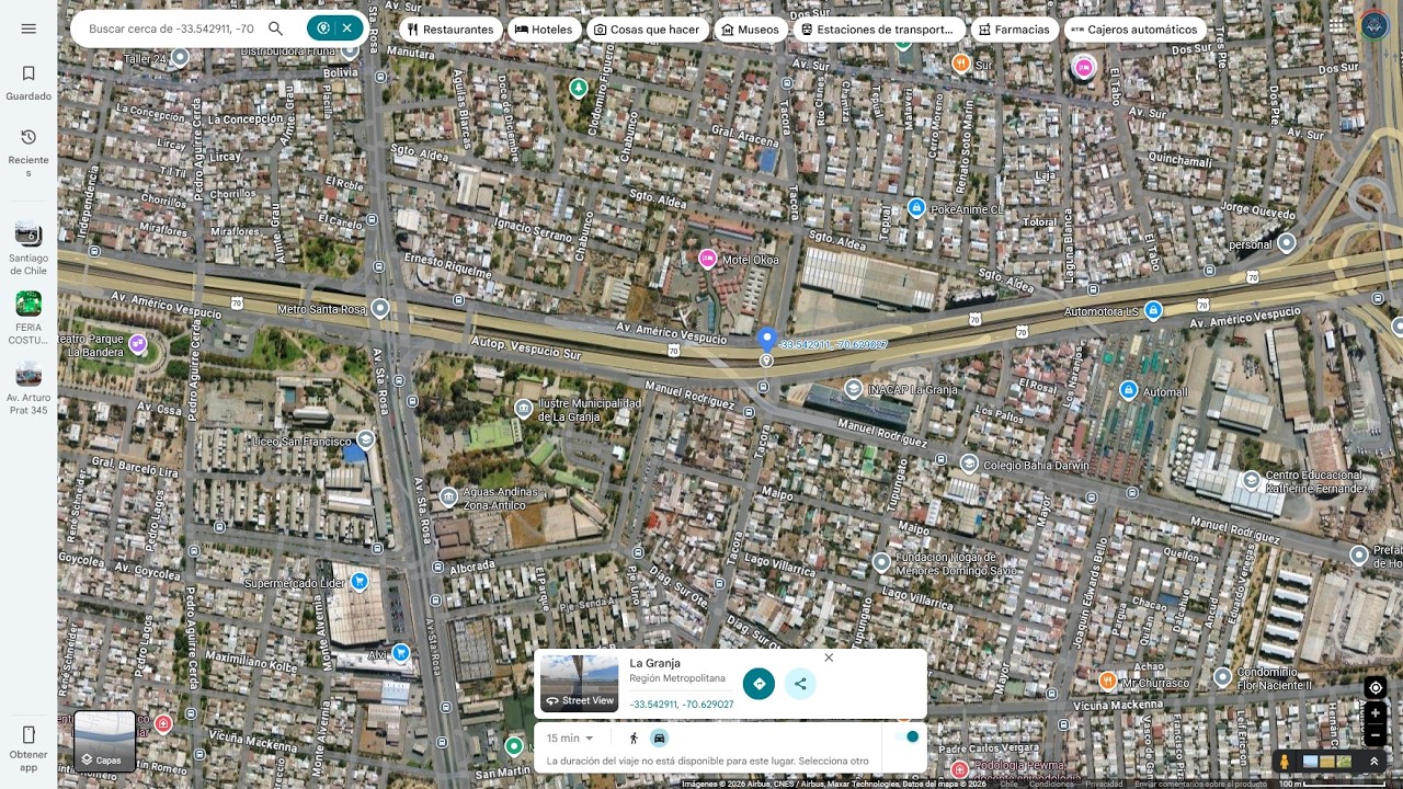 Pasarela Américo Vespucio Tacora La Granja