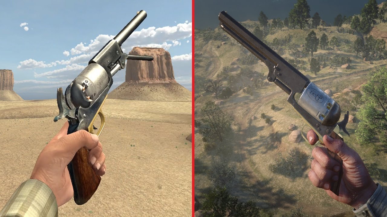 Fistful of Frags vs Red Dead Redemption 2 - Navy Revolver vs Colt Walker Comparison