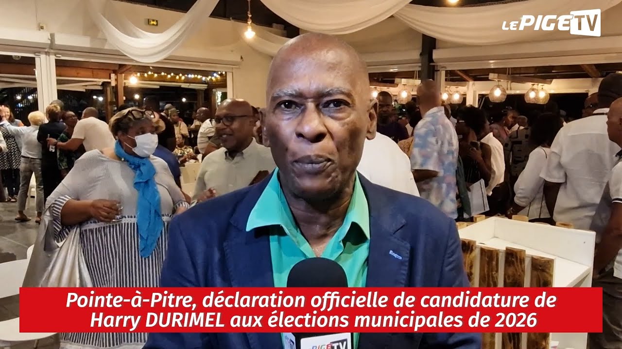 Pointe-à-Pitre, déclaration officielle de candidature de Harry DURIMEL aux élections municipales