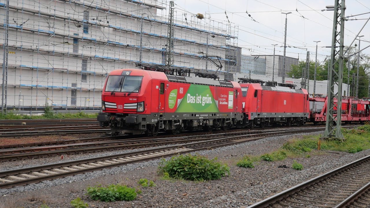 Eisenbahnverkehr in Aachen West Mit Br 1016 643 462 1440 429 193 186 185