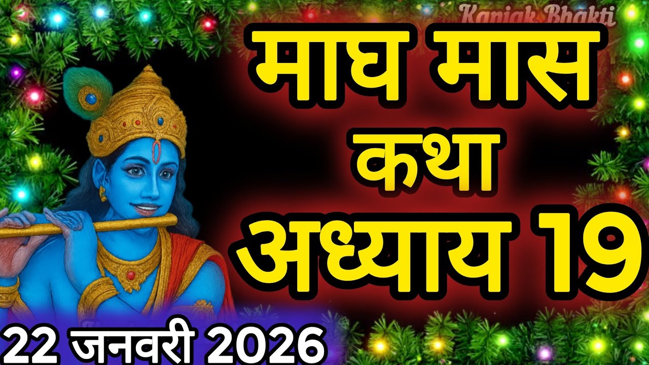 माघ मास कथा - अध्याय 19|| Magh Maas Ki Katha Day19 || kartik mahatmya adhyay 19