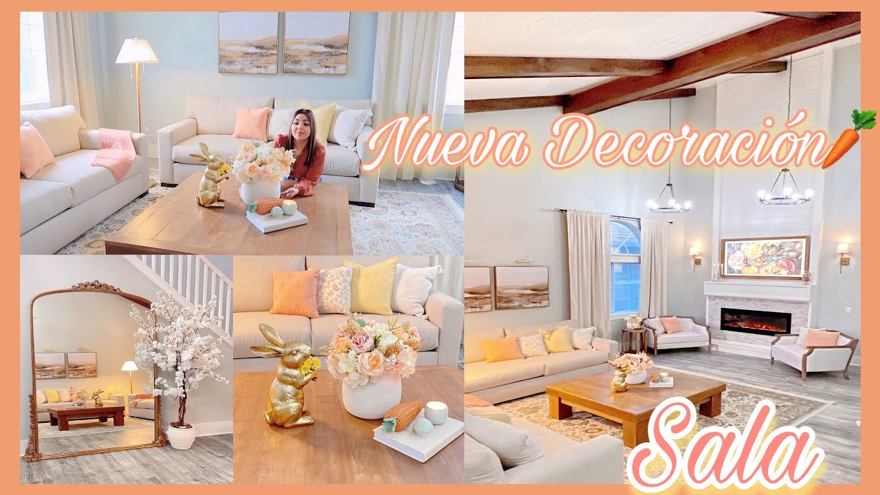 Nueva Decoración Para Mi Sala 🥕Primavera 2023 / Spring Living Room Decor