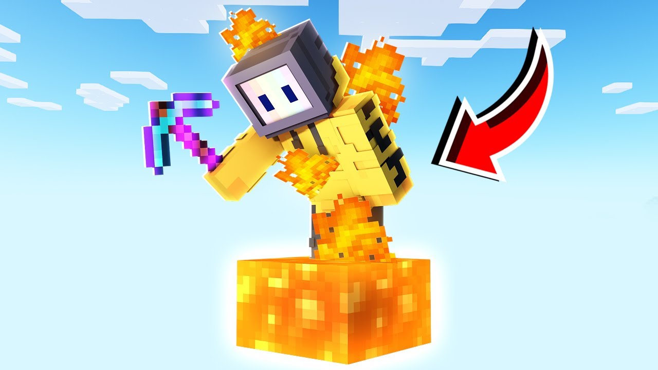 MINECRAFT BUT ITS LAVA BLOCK | MINECRAFT
