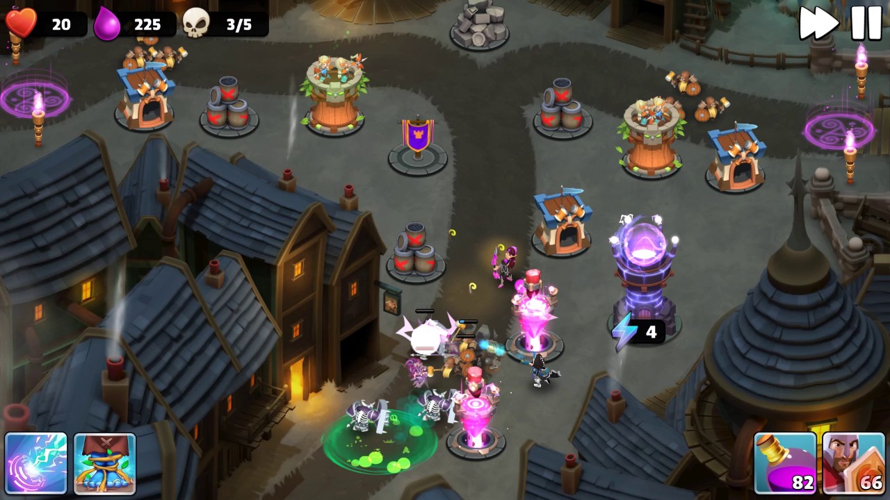 Castle Creeps TD - Chapter 26 Level 102-Dark Alleys 3 Stars