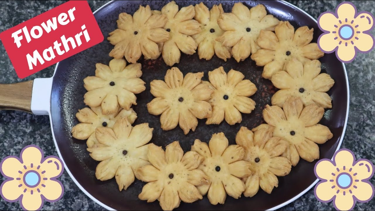 Flower Mathri | फ्लॉवर मठरी | Easy to make Designer Mathri Recipe | How to make Mathri at Home