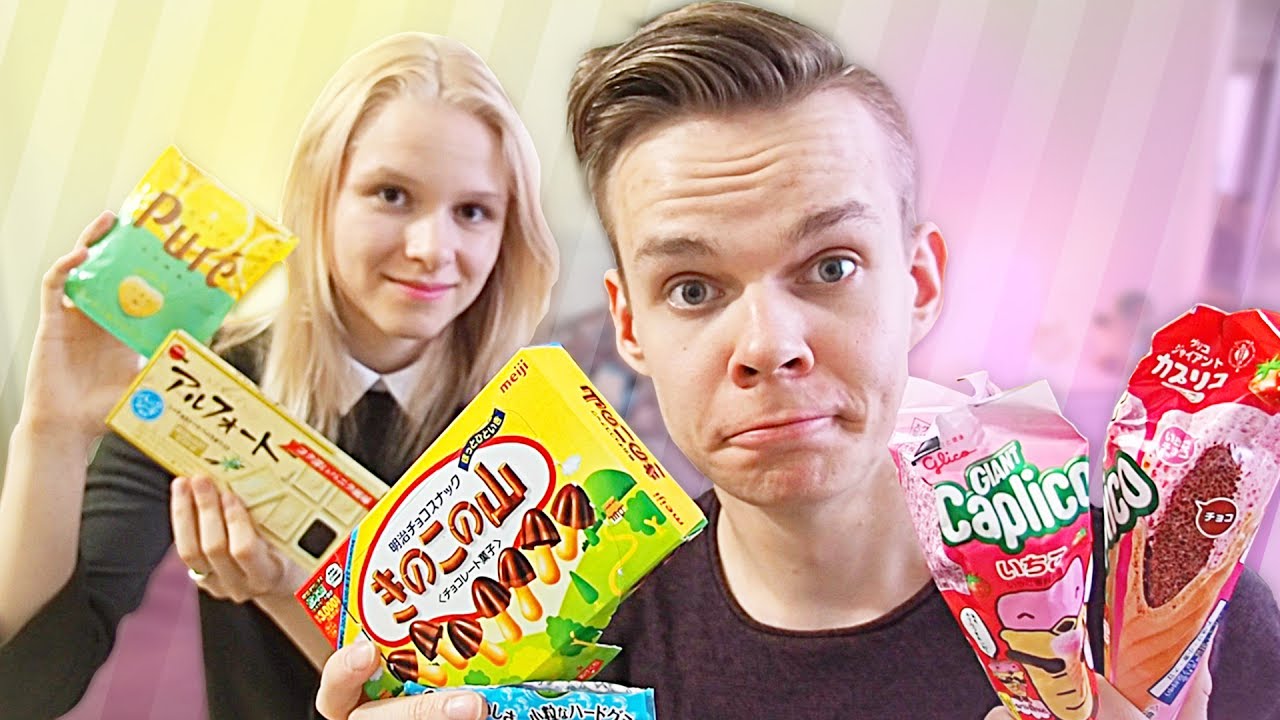Maistellaan outoja Japanilaisia herkkuja! // Ft. Katriina