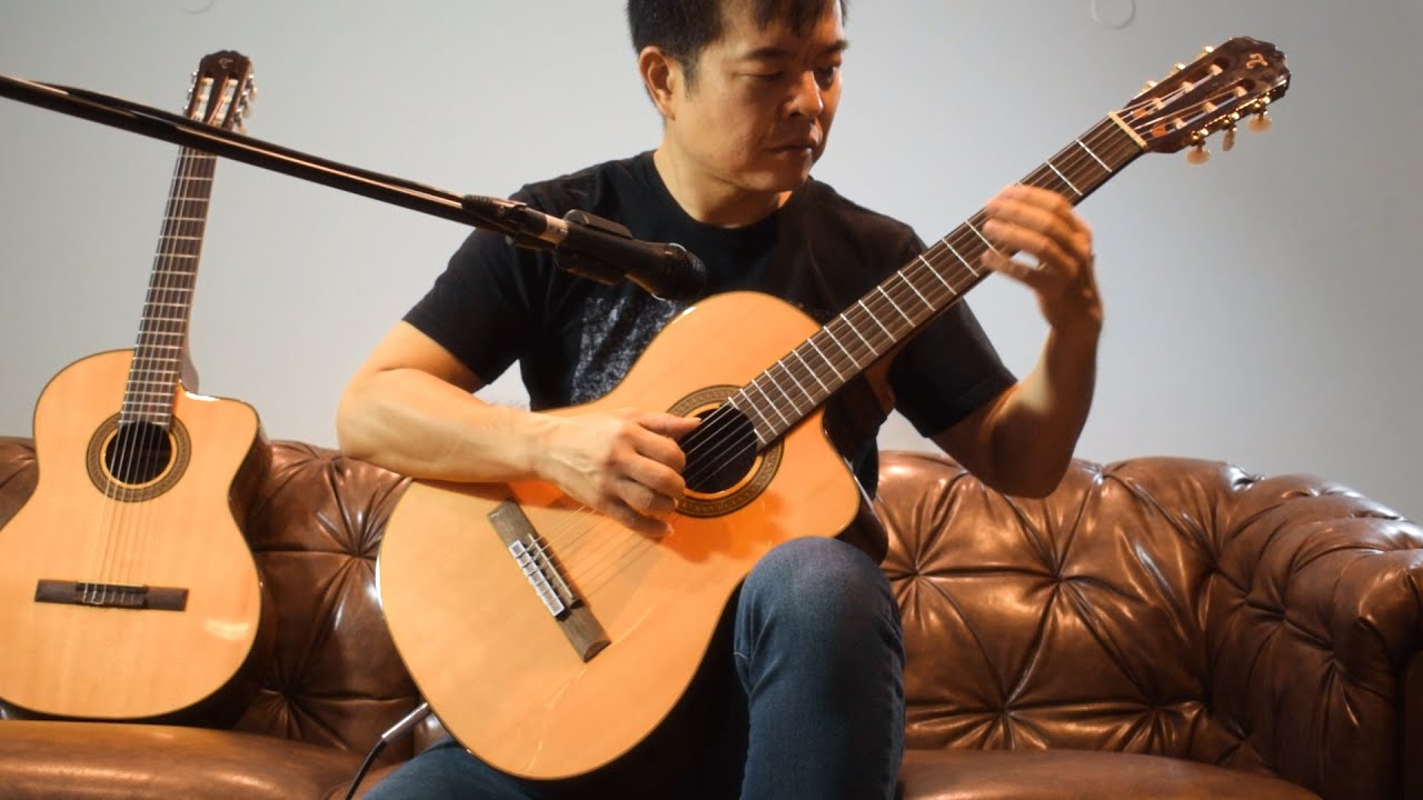 4Garage - Violões de Nylon de Tampo Maciço Takamine GC3CE e GC5CE Elétricos com Cutway