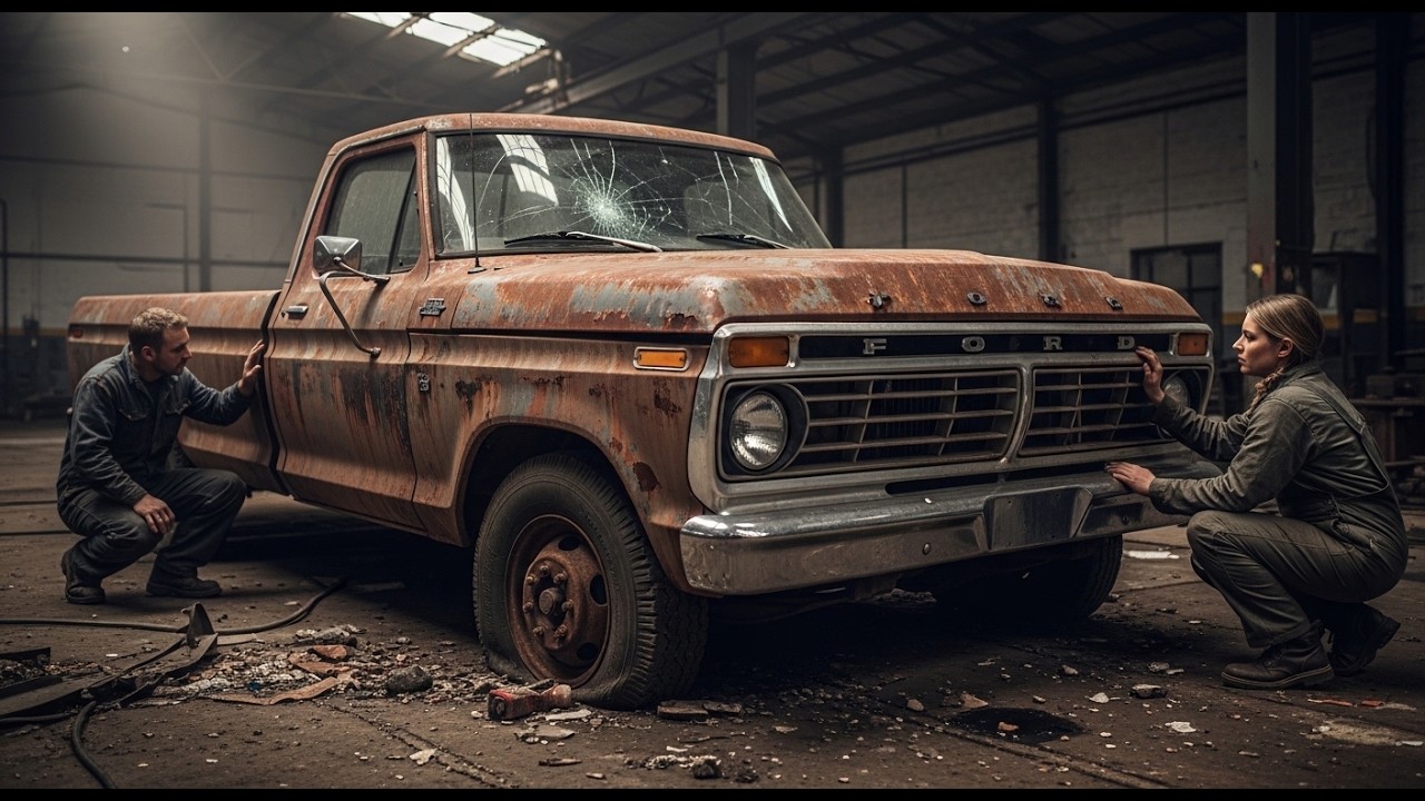 ASMR Car Restoration! Ford F-4000 1975 Full Restoration