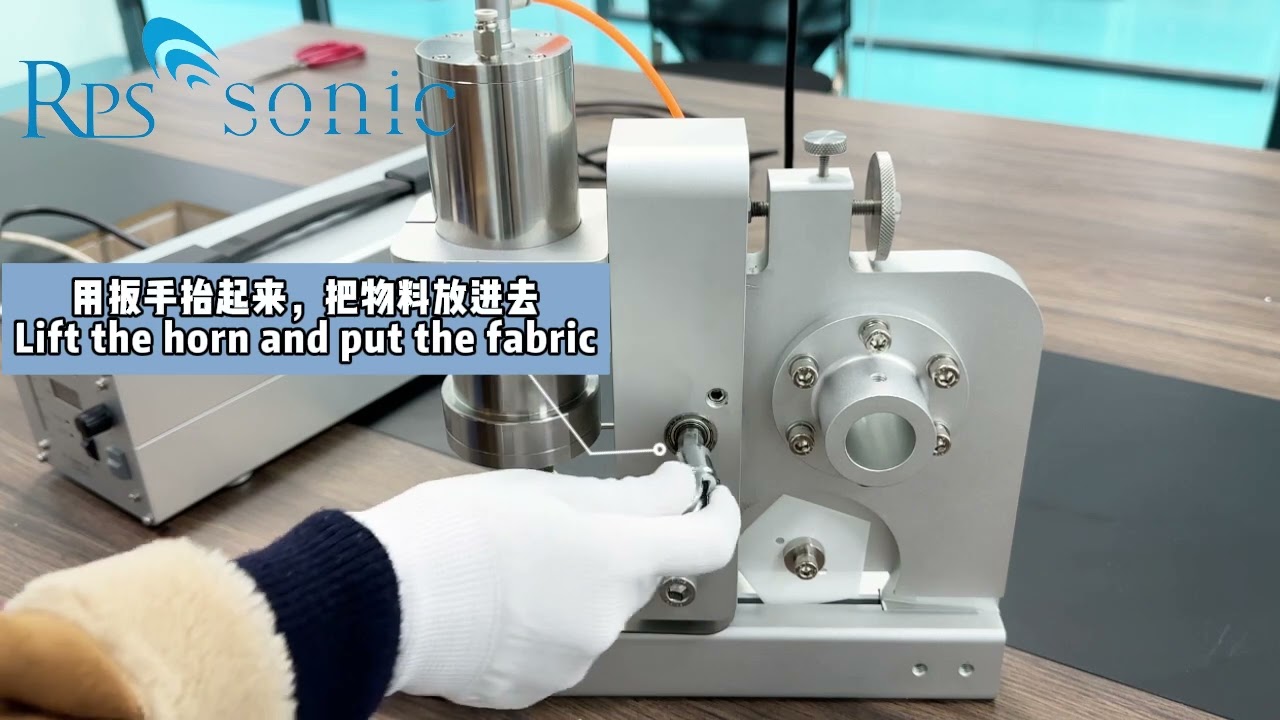 How does ultrasonic fabric cutting and welding machine work?