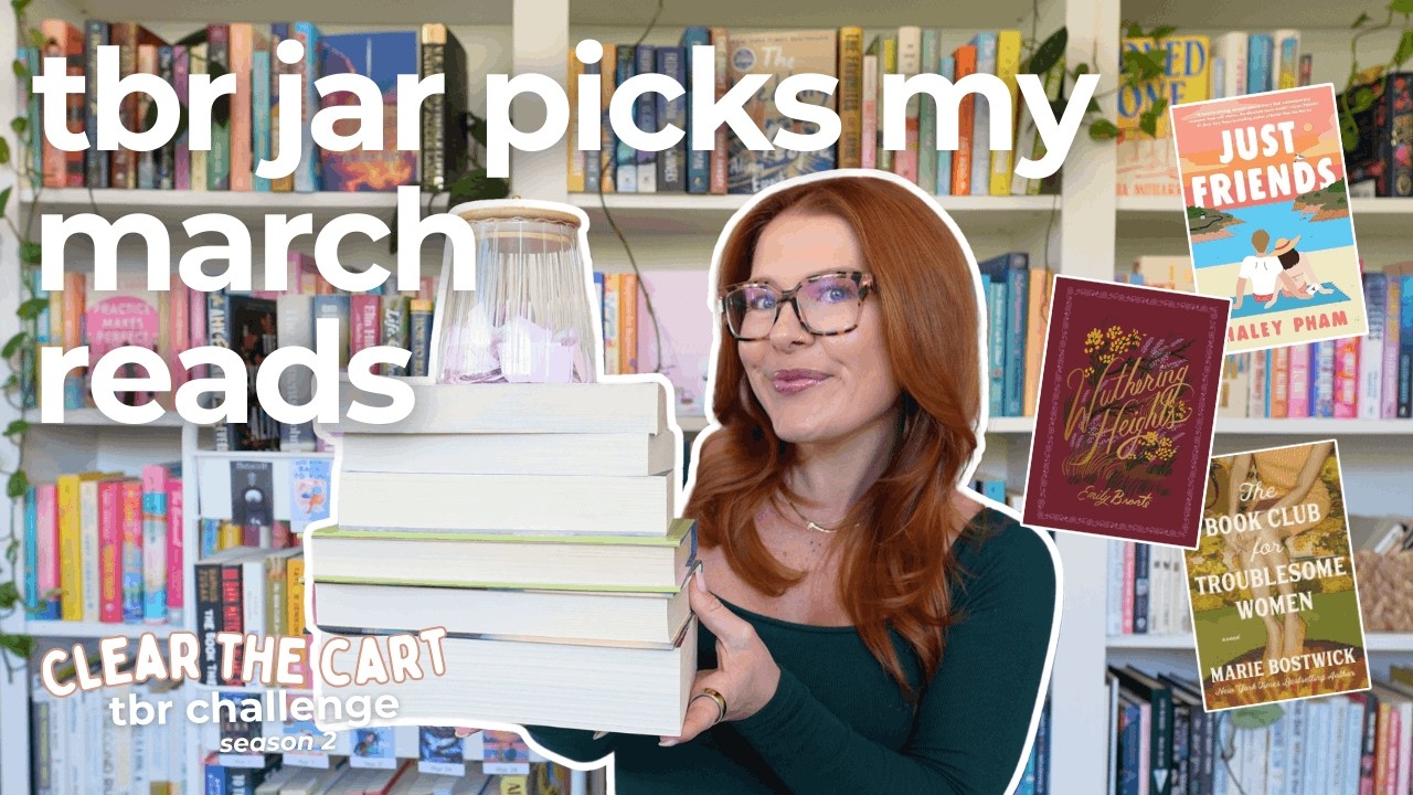 tbr jar chooses my march reads 🫙🌼📖 trying to clear my *entire* tbr cart this year - episode 02