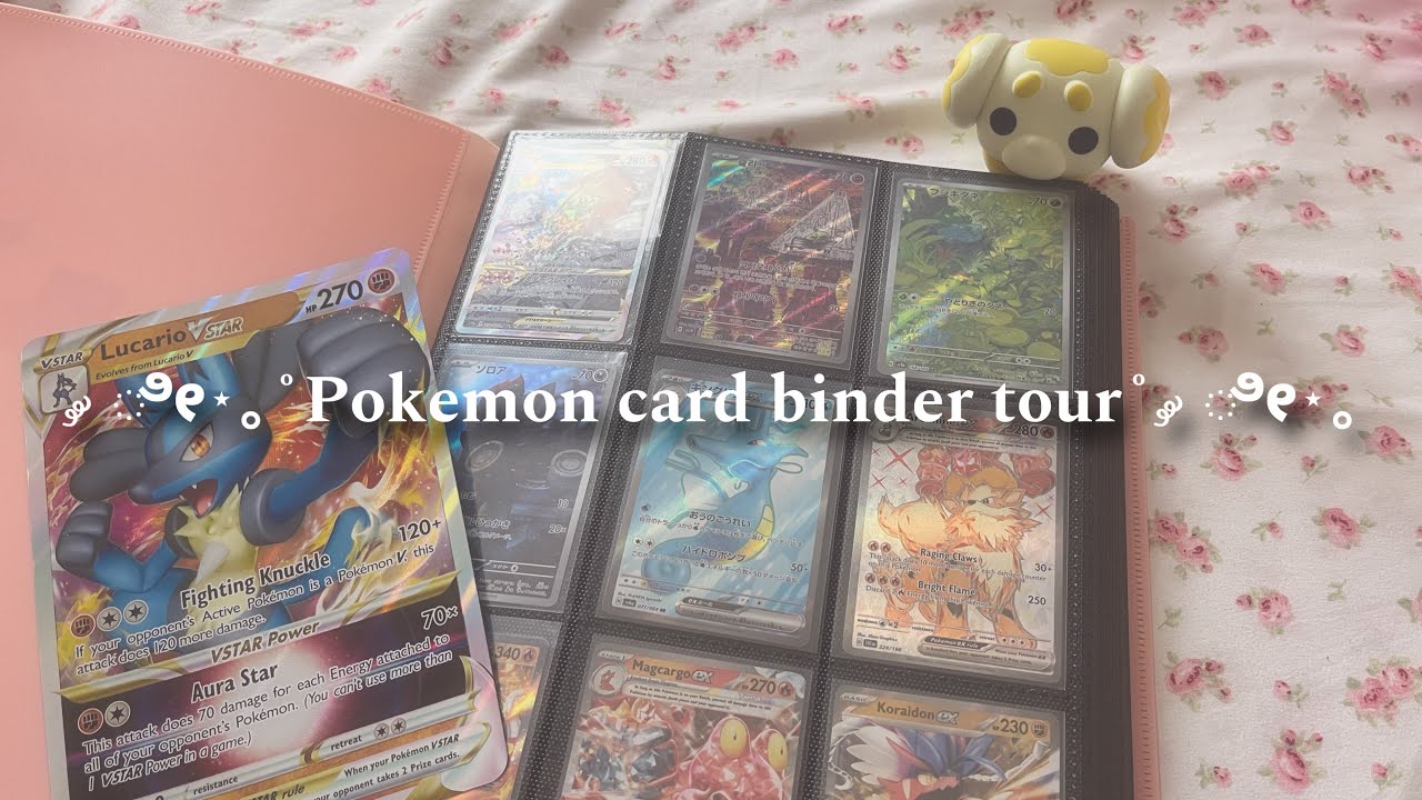 ೀ⋆｡˚My Pokemon card binder tour ೀ⋆｡˚ (almost finished)