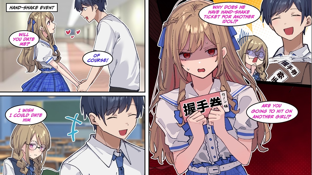 [Manga Dub] I made a promise to date my favorite idol at a handshake event, but...