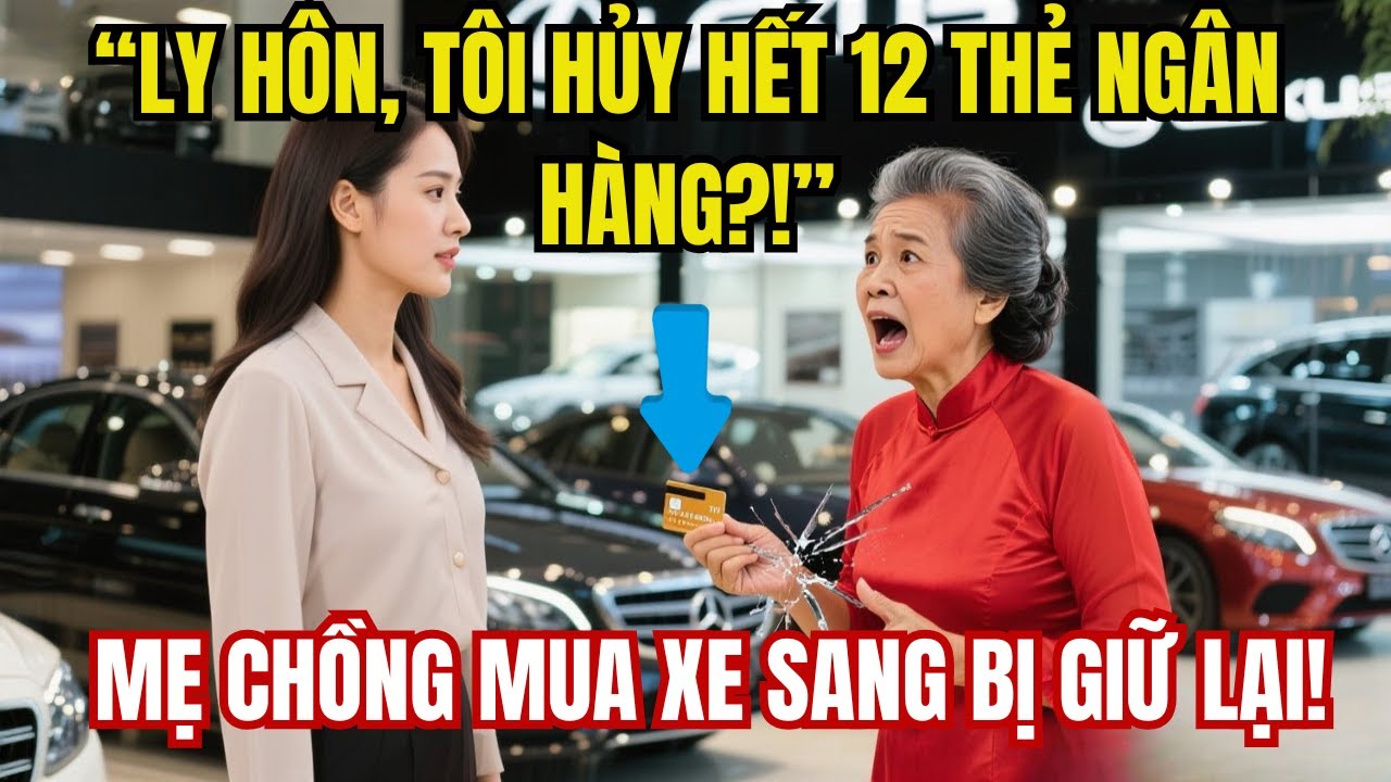 Ly Hôn, Tôi Hủy Hết 12 Thẻ Ngân Hàng, Hôm Sau Mẹ Chồng Đi Mua Xe Sang Bị Giữ Lại|Truyện Gia Đình