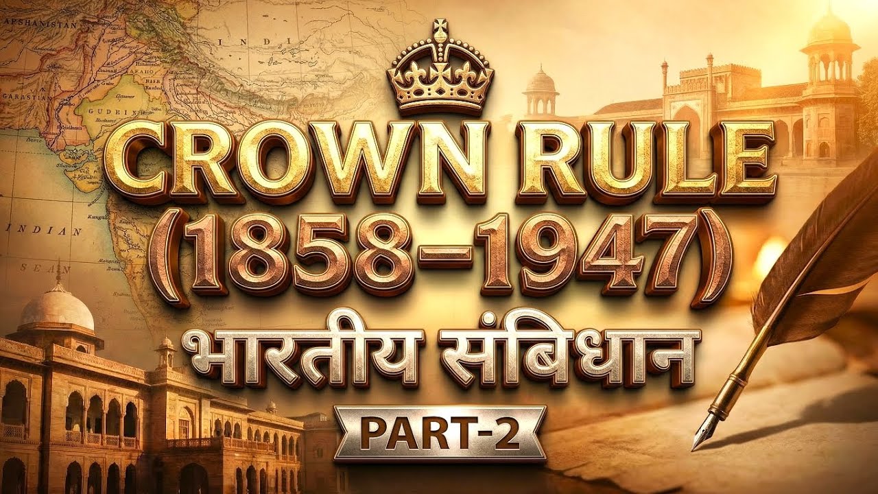 Constitutional History of India 🔥 Crown Rule Explained (1858–1947 ) | Part-2