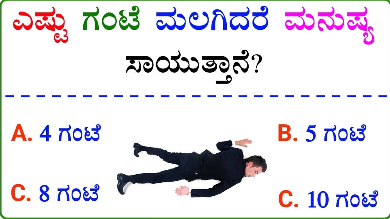intresting Gk Questions in Kannada..!🤔