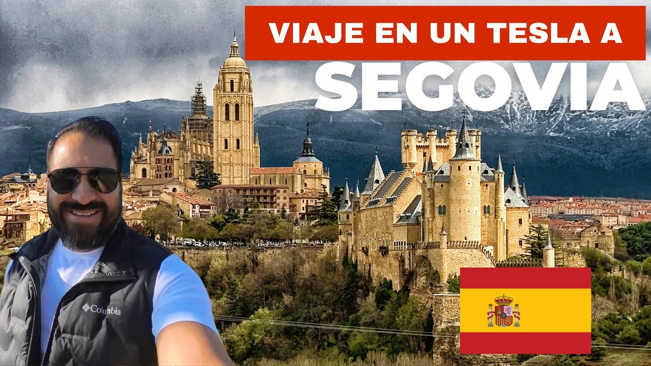 🌞 Viaje desde Madrid a Segovia en un Tesla | Vida de Nómada Digital en España 🚗🇪🇸