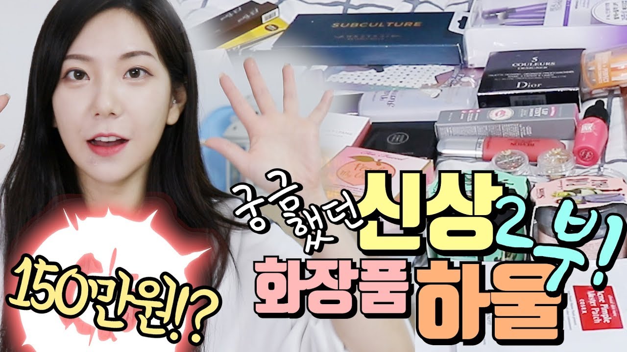 [150만원 화장품 하울 2탄] 궁금했던 화장품 신상 보고가요! 어퓨 과즙팡,하이라이터, 3CE 아이스위치, 아나스타샤 팔레트 등