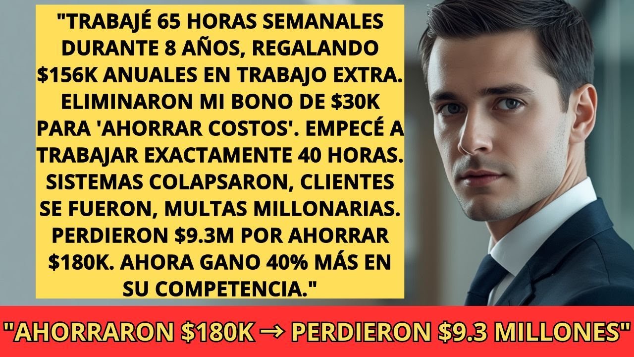 ME QUITARON EL BONO… ASÍ QUE ME QUITÉ LAS HORAS EXTRAS, LAS IDEAS Y LAS GANAS.
