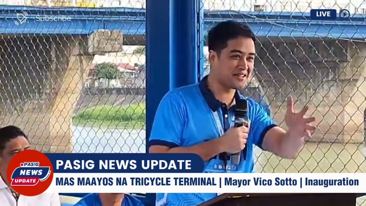 🔵 Mayor Vico Sotto sa MAS PINAAYOS na TRICYCLE TERMINAL | Inauguration