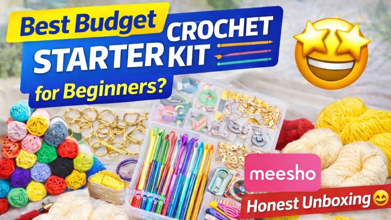 Unboxing Crochet Beginners Materials from Meesho | Honest Review | Worth Buying or Not?