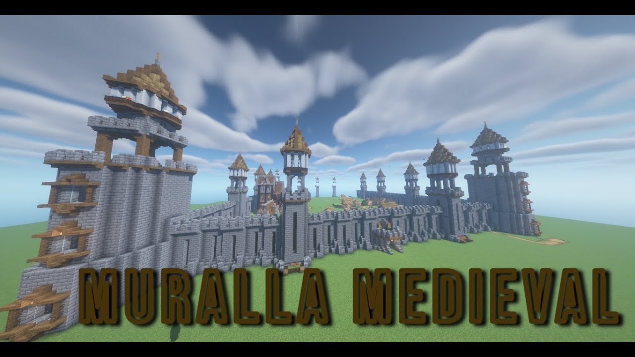 👉(TUTORIAL) COMO CONSTRUIR una MURALLA EPICA EN MINECRAFT 🕍😎