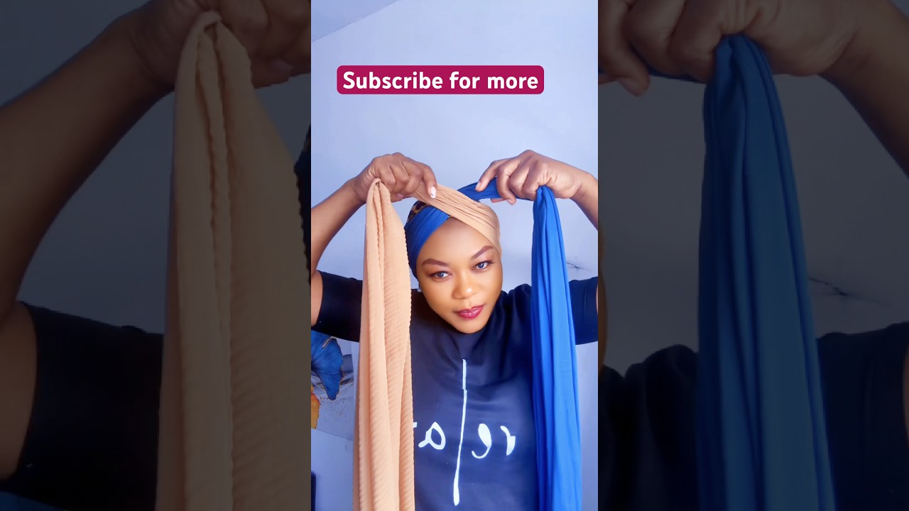 Head wrap/turban tutorials, no pins, no rubber band#shortsfeed #howto ​#viral @CalistaStarBeauty