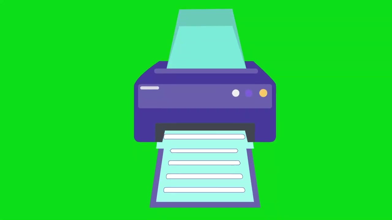 Printer green screen machine video || Paper Printing Green Screen | Graphics & Animation