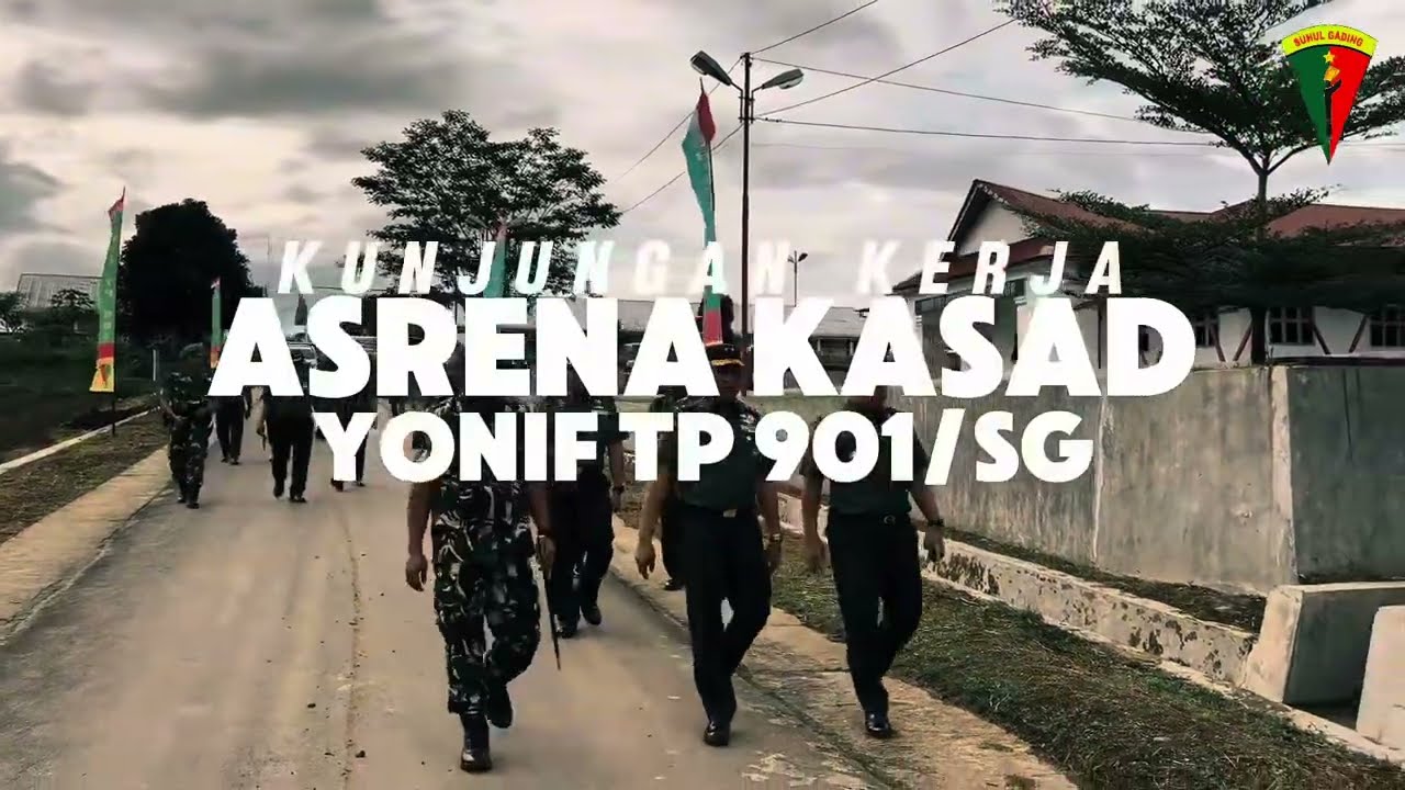 KUNJUNGAN KERJA ASRENA KASAD DI BATALION YONIF TP 901/SG