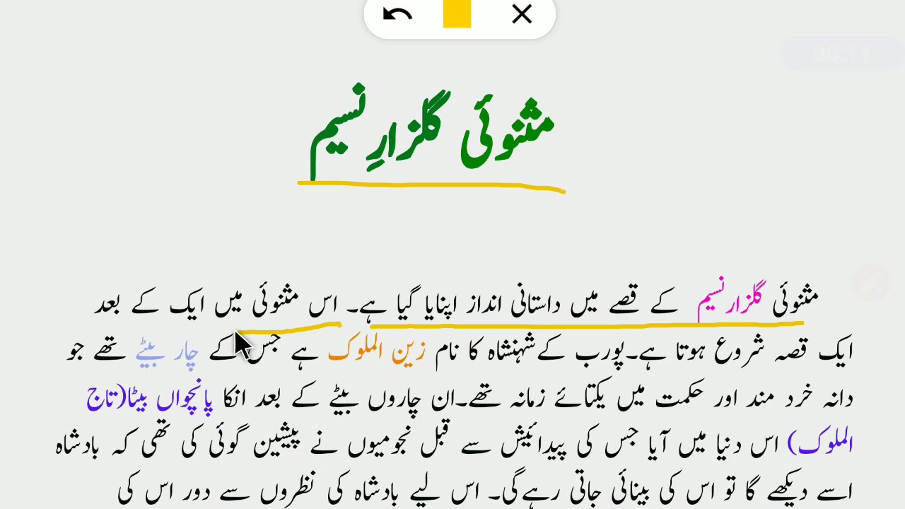 UGC Net Urdu Paper Unit 2|Masnavi Guzare Nasim گلزار نسیم کا خلاصہ|دیا شنکر نسیم کی مثنوی گلزار نسم|