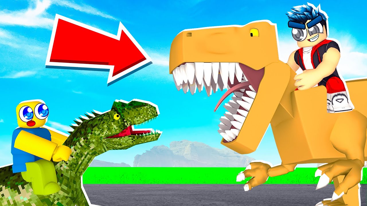 JE CRÉE UNE BASE DE DINOSAURES POUR MANGER LES AUTRES (méchant méchant) Roblox