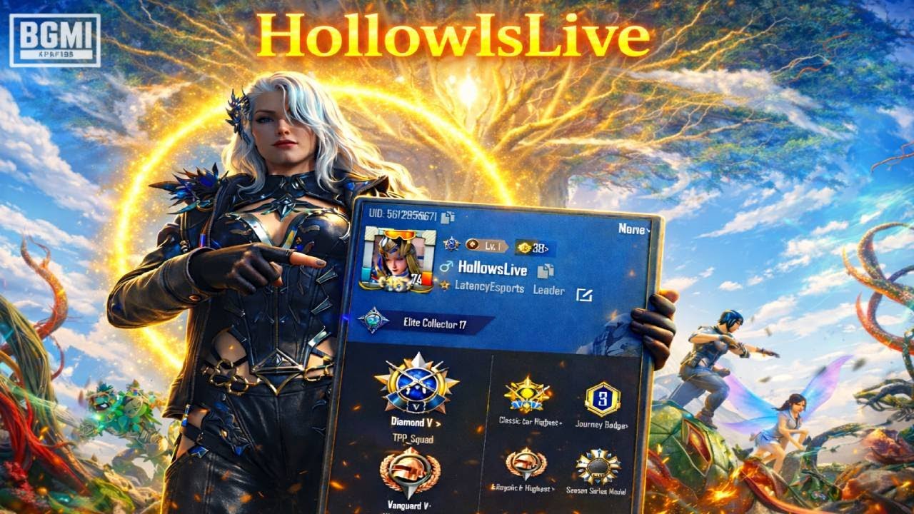 BGMI PRIMEWOOD GENESIS LIVE 🔥 | Insane Gameplay, Elite Push & Clutch Moments | HollowIsLive