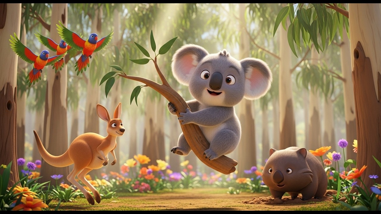 Baby Koala Climb Climb | Fun Animal Song for Kids | Toddler Sing Along