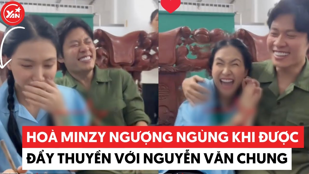 Hoà Minzy ngượng ngùng, chỉ biết cười trừ khi bị đẩy thuyền với Nguyễn Văn Chung #hoaminzy