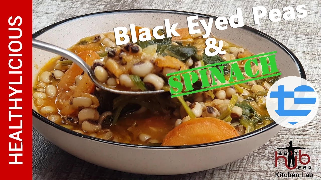 Black Eyed Peas with Spinach | Greek Recipe | Vegetarian Recipe | Healthylicious