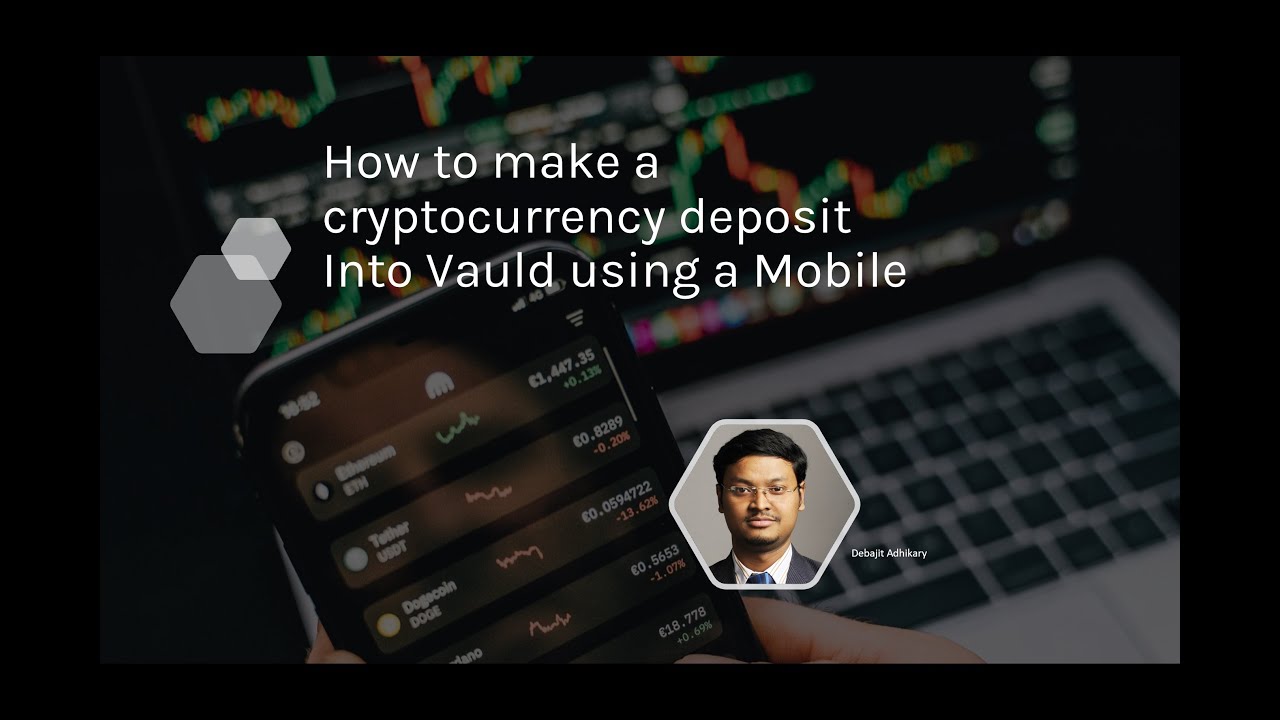 How to make a crypto currency deposit into Vauld using a mobile phone.