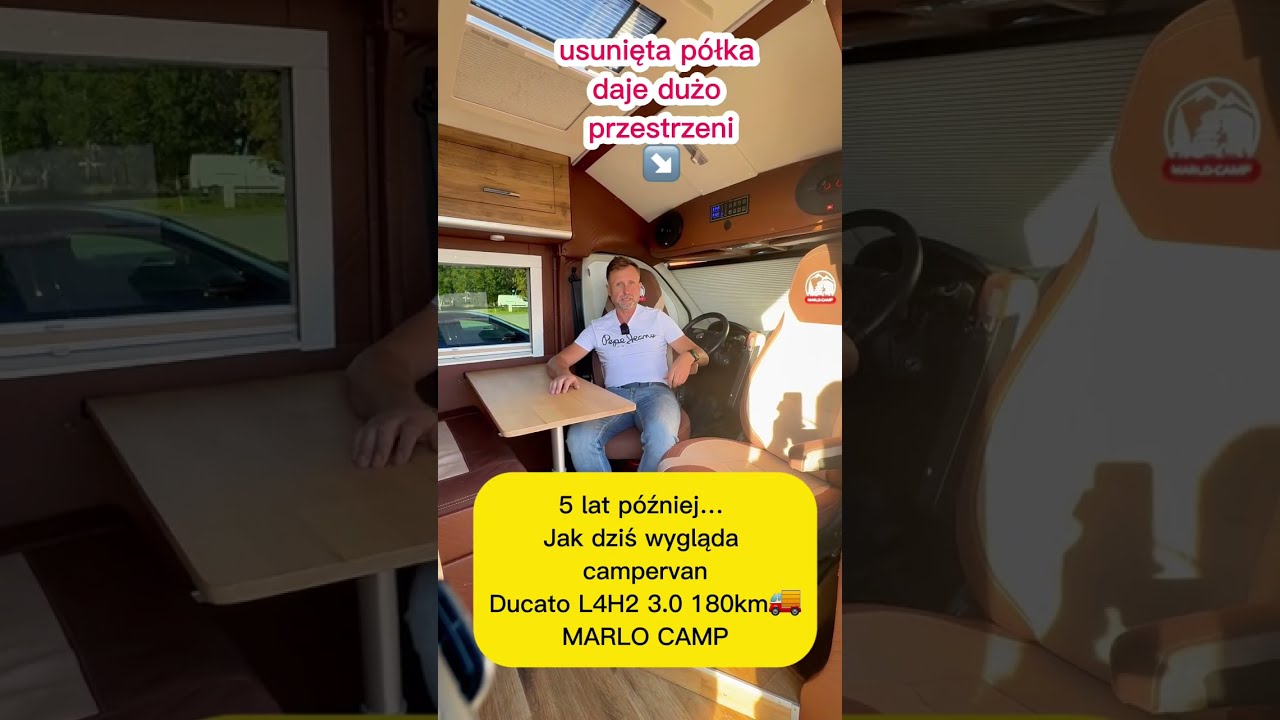 5 lat p&oacute;źniej&hellip; Jak dziś wygląda  campervan Ducato L4H2 3.0 180km🚚 od MARLO CAMP