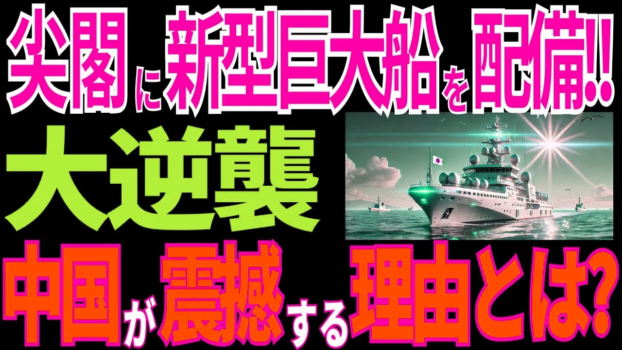 尖閣諸島に“新型巡視船隊”を配備！中国海警が震撼する理由とは？【海外の反応】