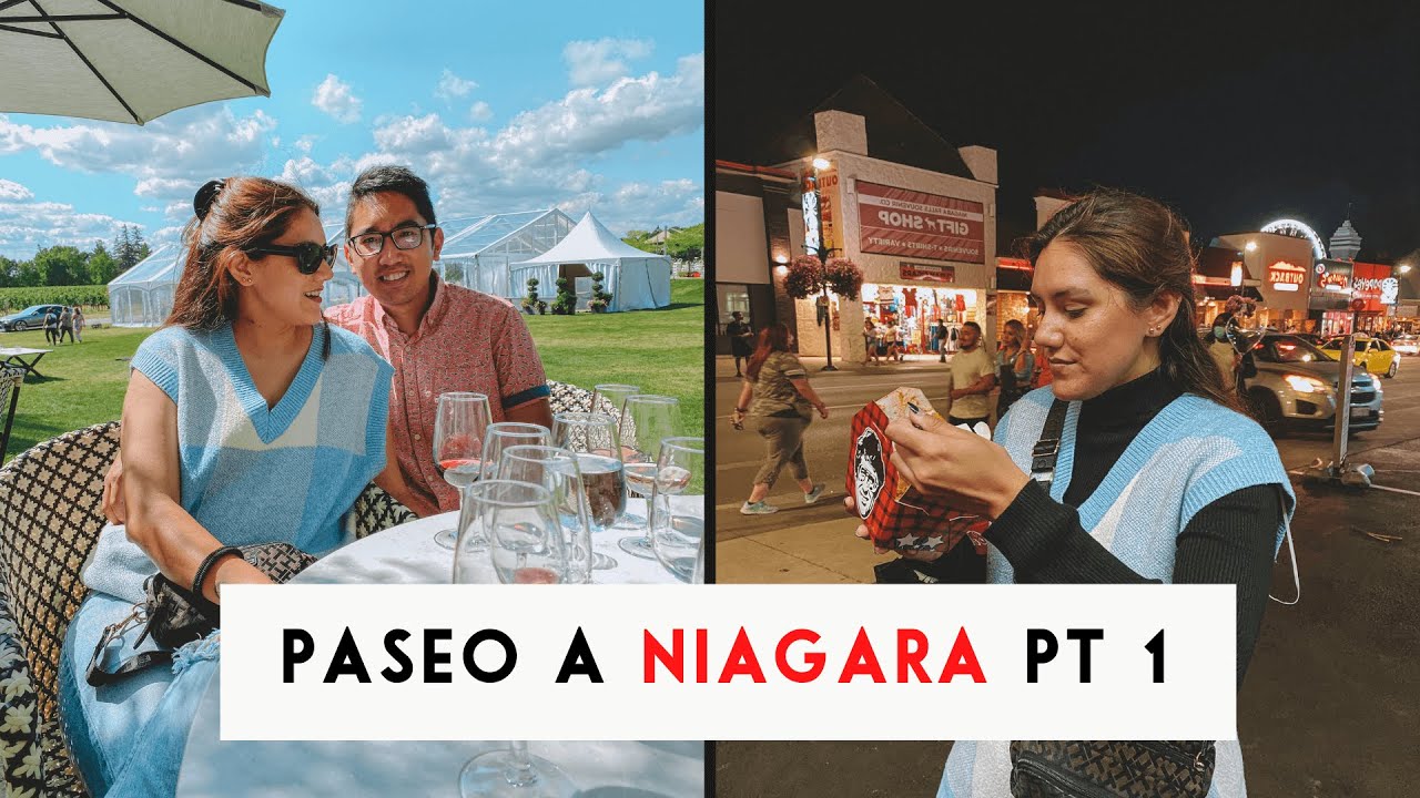 Paseando por Niagara 🇨🇦 | Visitando viñedos en Niagara on the Lake | La noche en Niagara Falls 🍺