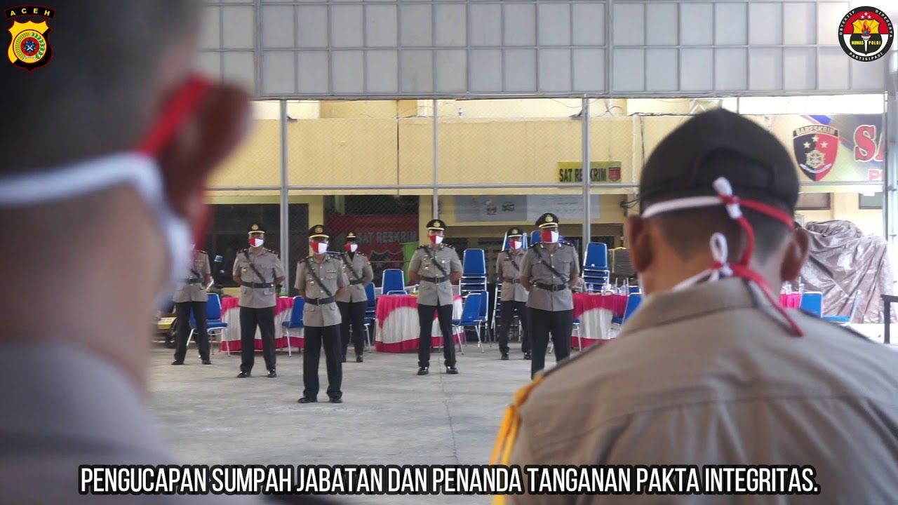SERAH TERIMA JABATAN PARA KASAT, KAPOLSEK JAJARAN POLRESTA BANDA ACEH