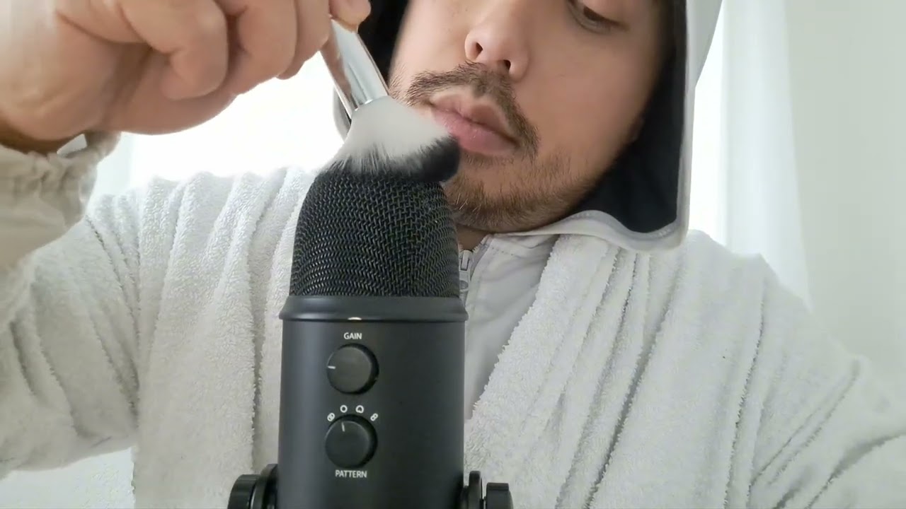 ASMR MIC BRUSHING, AIR TRACING & STIPPLING SOUNDS