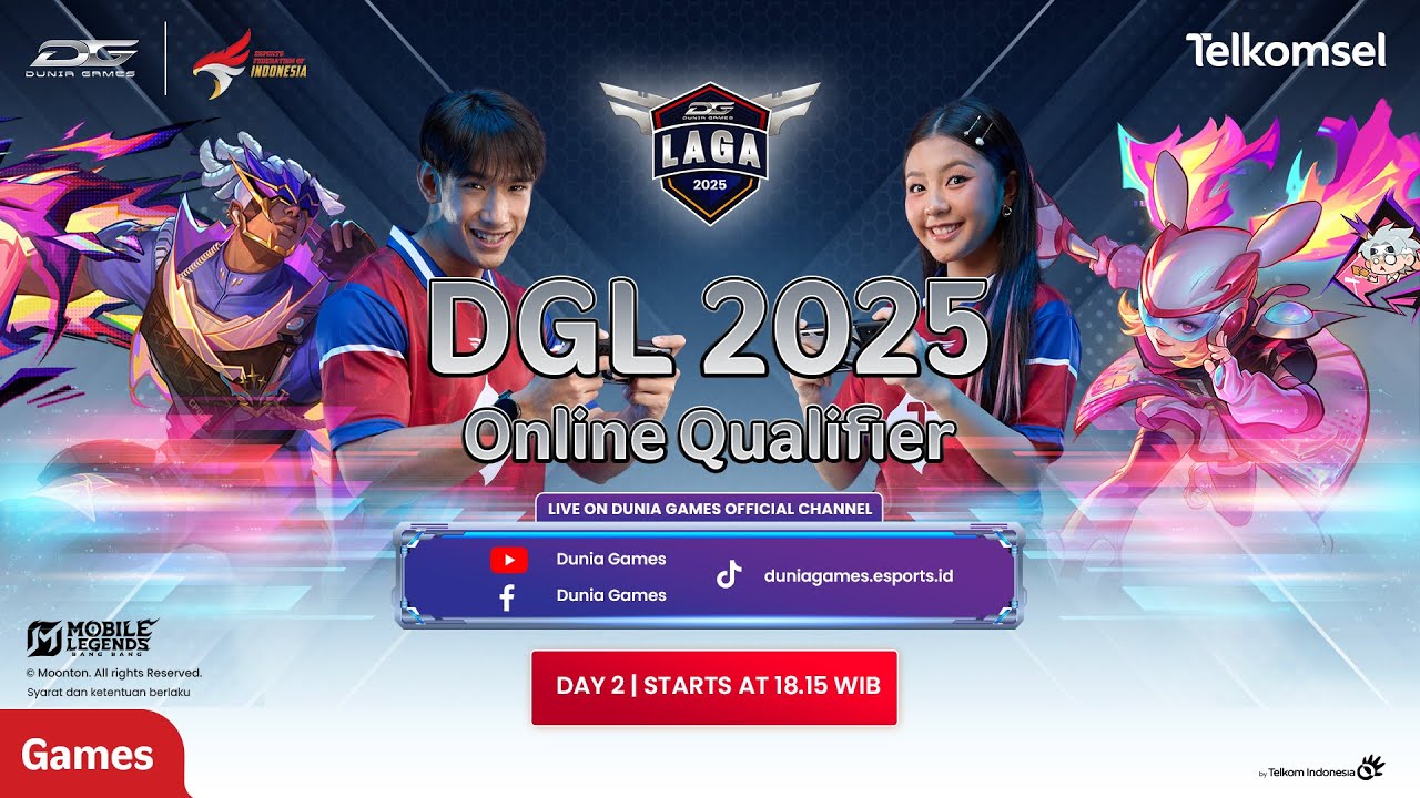 🔴DUNIA GAMES LAGA 2025 MLBB : ONLINE QUALIFIER - DAY 2