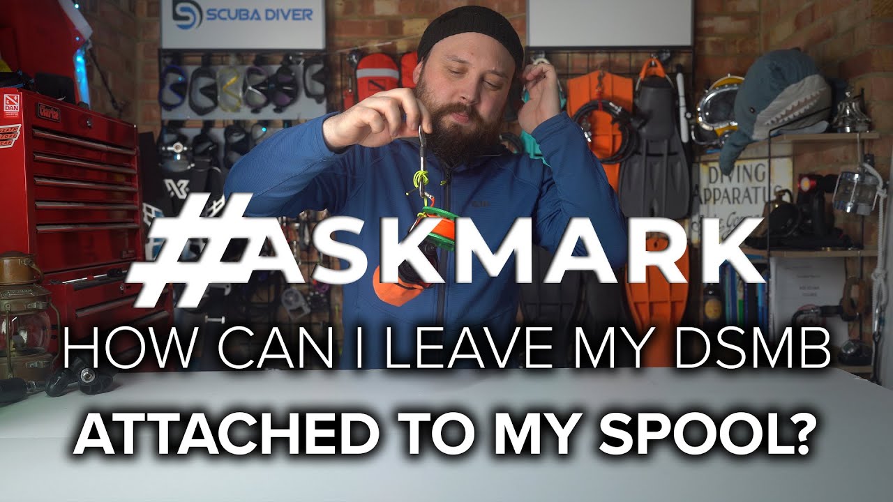 Как оставить dSMB прикреплённым к катушке? #askmark #scuba