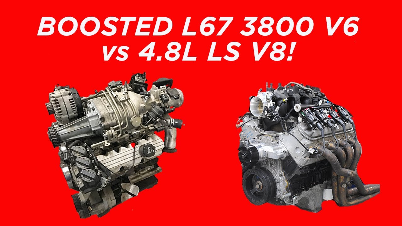CHEAP, JUNKYARD, BOOSTED SWAP MOTORS. L67 3800 V6 VS 4.8L LS!  WHO MAKES MORE STOCK & WITH MODS?