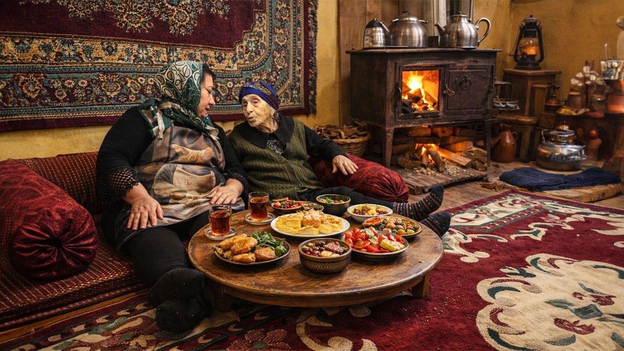 Деревенский образ жизни и чигиртма из курицы, приготовленной на дровах–по старинному рецепту бабушки