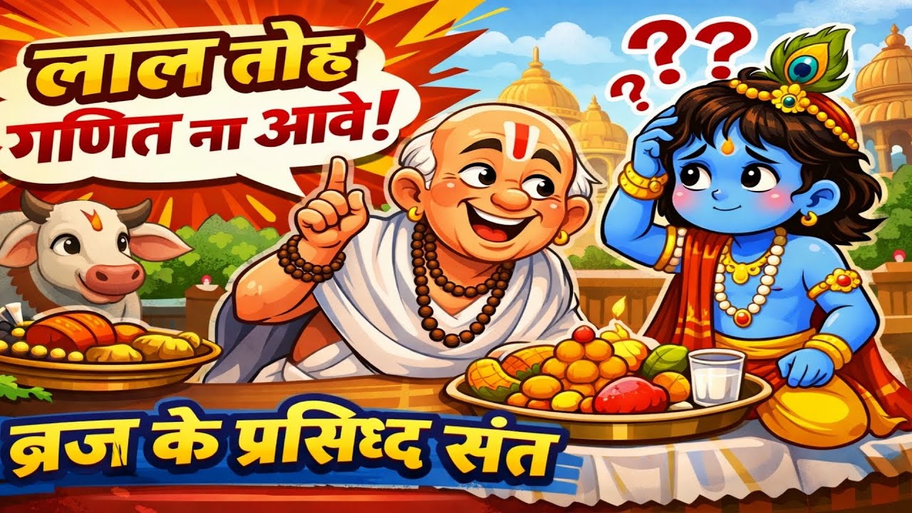 ब्रज के एक ऐसे संत जो ठाकुर जी को चढ़ाते हुए कहते हैं लाल तोह गणित ना आवे