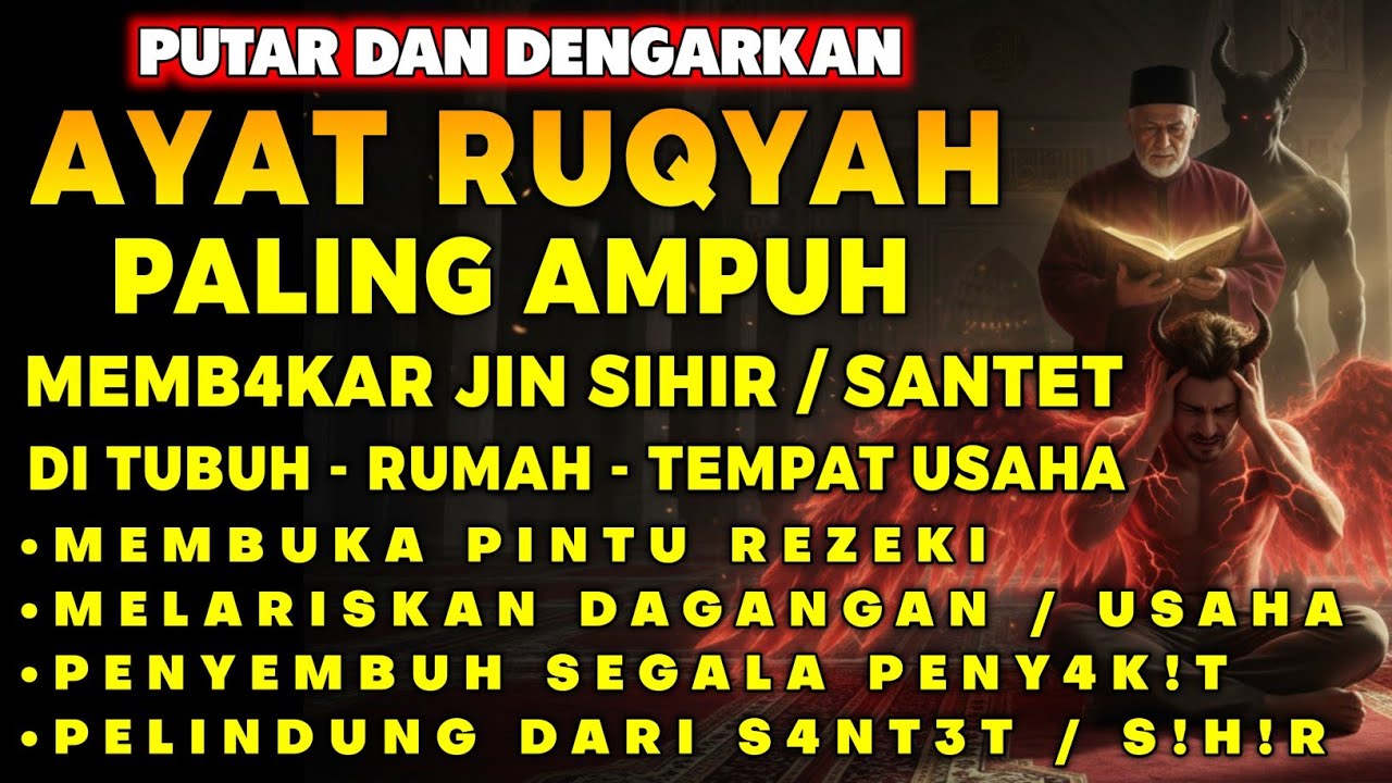 RUQYAH RUMAH PENGUSIR JIN, SETAN & SIHIR DI RUMAH & TUBUH, PENENANG HATI DAN FIKIRAN | BY ALAA ASER