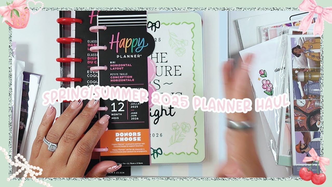 Spring + Summer 2025 Planner Haul 💖 // Happy Planners, Washi, Doodle Stickers, + Kits!