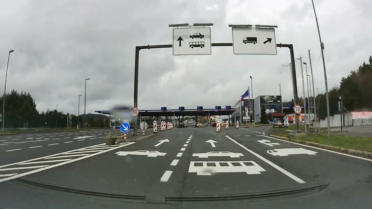 Grenzübergang Rupa zwischen Kroatien und Slowenien